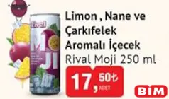 RİVAL MOJİ LİMON, NANE VE ÇARKIFELEK AROMALI İÇECEK 250 ML